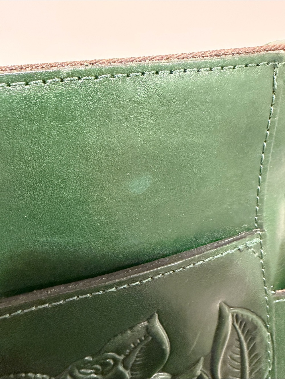 Patricia Nash Aveley Leather Crossbody Bag in Soft Green - Picture 14 of 16